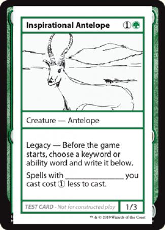 Inspirational Antelope (2021 Edition) [Mystery Booster Playtest Cards] | Enigma On Main
