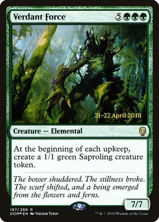 Verdant Force [Dominaria Promos] | Enigma On Main