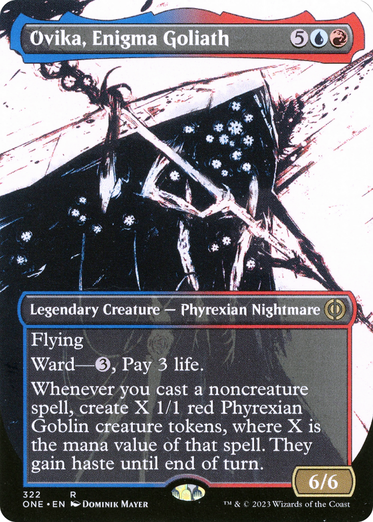 Ovika, Enigma Goliath (Borderless Ichor) [Phyrexia: All Will Be One] | Enigma On Main