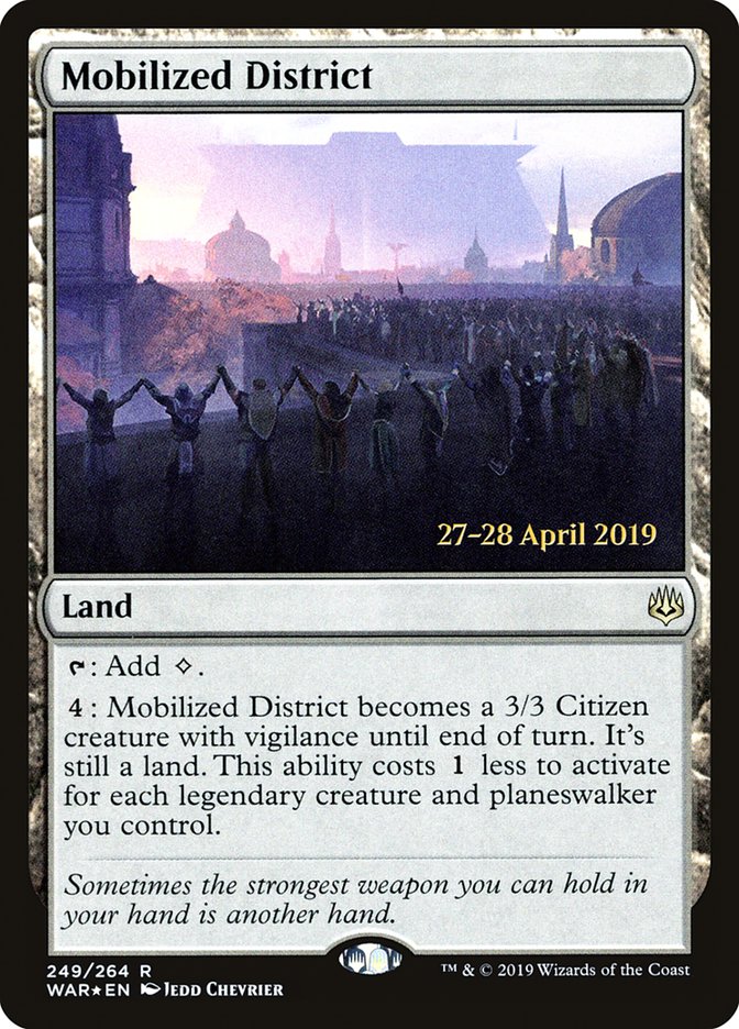 Mobilized District  [War of the Spark Prerelease Promos] | Enigma On Main