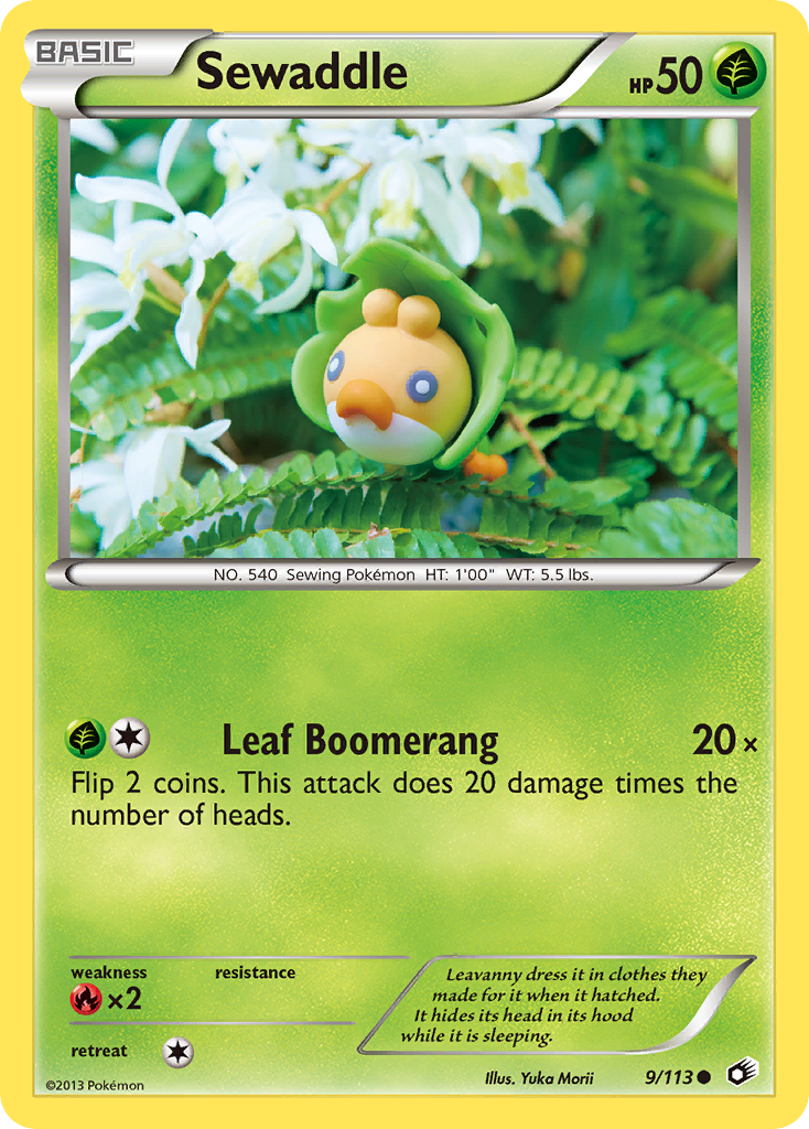 Sewaddle (9/113) [Black & White: Legendary Treasures] | Enigma On Main