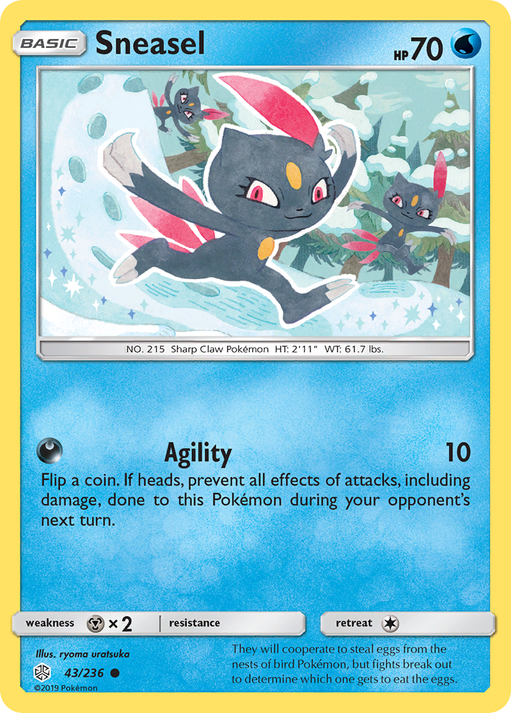 Sneasel (43/236) [Sun & Moon: Cosmic Eclipse] | Enigma On Main