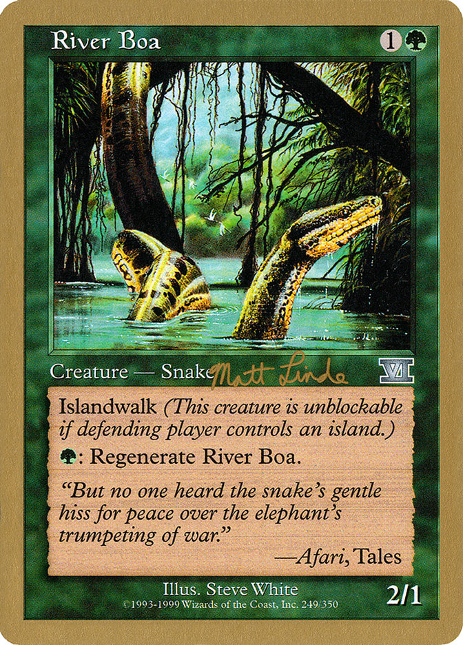 River Boa (Matt Linde) [World Championship Decks 1999] | Enigma On Main