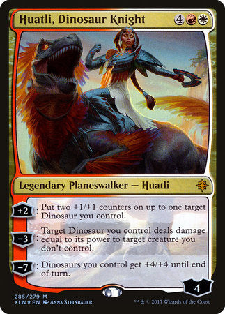 Huatli, Dinosaur Knight [Ixalan] | Enigma On Main