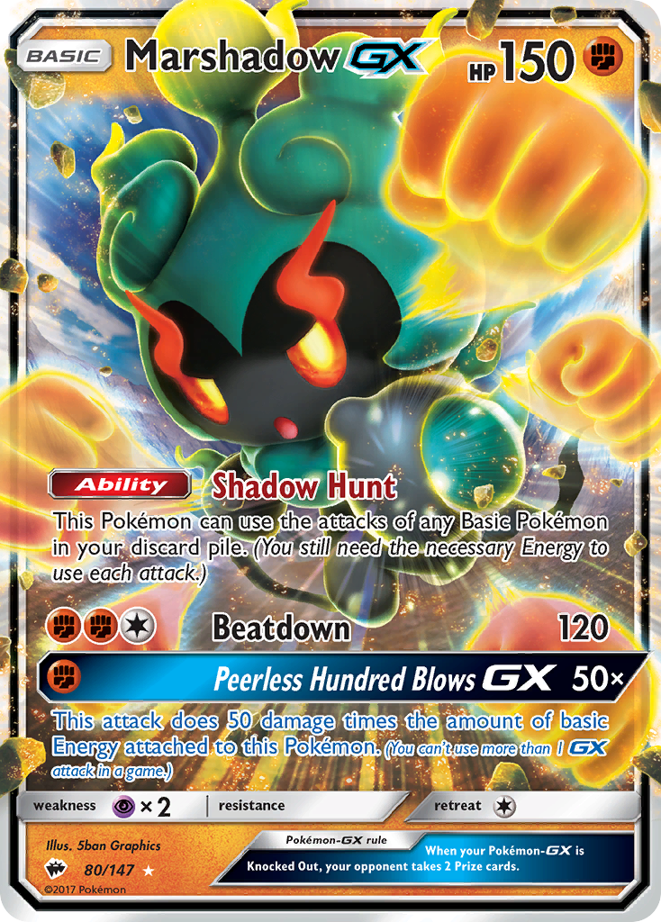 Marshadow GX (80/147) [Sun & Moon: Burning Shadows] | Enigma On Main