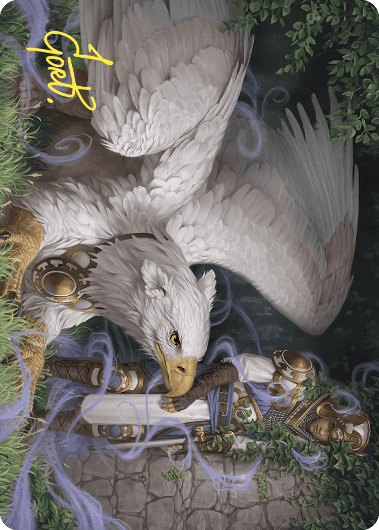 Dutiful Griffin Art Card (Gold-Stamped Signature) [Wilds of Eldraine Art Series] | Enigma On Main