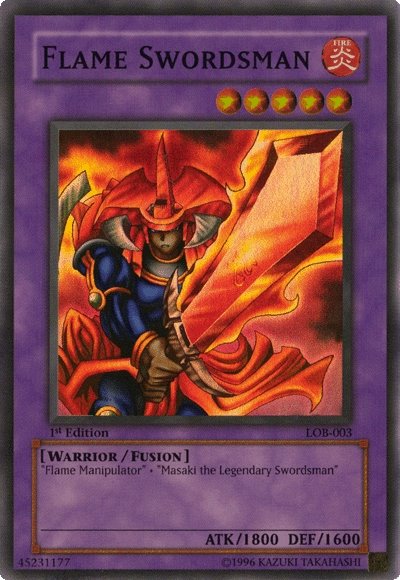 Flame Swordsman [LOB-003] Super Rare | Enigma On Main