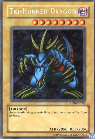 Tri-Horned Dragon [LOB-EN000] Secret Rare | Enigma On Main