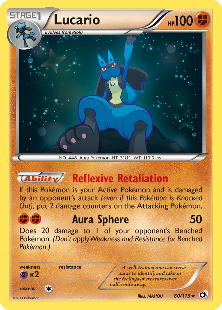 Lucario (80/113) [Black & White: Legendary Treasures] | Enigma On Main