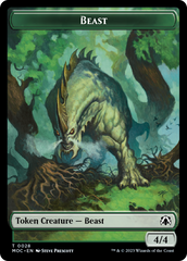 Thopter // Beast Double-Sided Token [March of the Machine Commander Tokens] | Enigma On Main