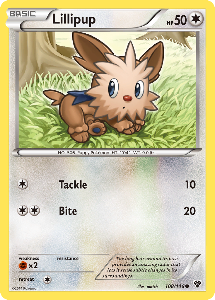 Lillipup (108/146) [XY: Base Set] | Enigma On Main