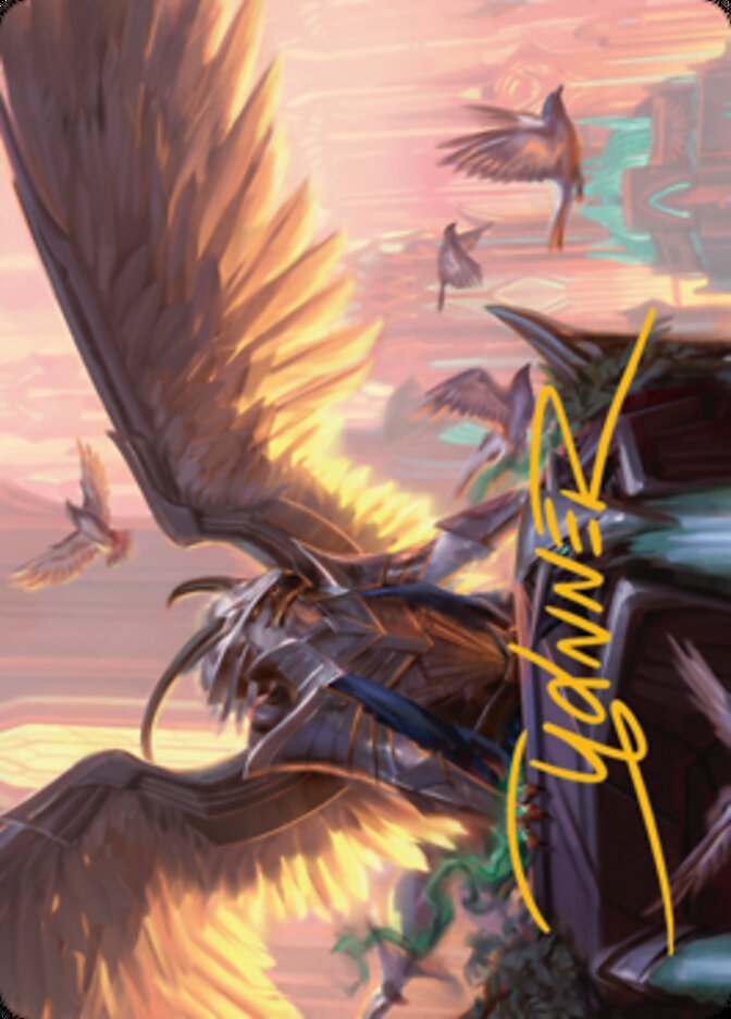 Falco Spara, Pactweaver 1 Art Card (Gold-Stamped Signature) [Streets of New Capenna Art Series] | Enigma On Main