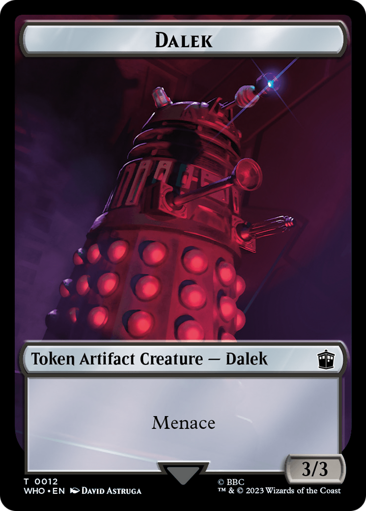 Dalek // Mark of the Rani Double-Sided Token [Doctor Who Tokens] | Enigma On Main