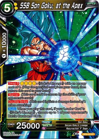 SSB Son Goku, at the Apex (Starter Deck - The Crimson Saiyan) [SD5-03] | Enigma On Main