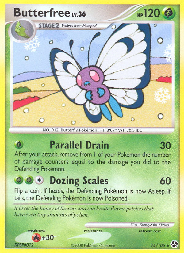 Butterfree (14/106) [Diamond & Pearl: Great Encounters] | Enigma On Main