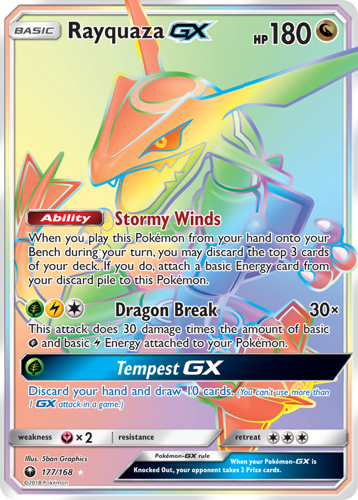 Rayquaza GX (177/168) [Sun & Moon: Celestial Storm] | Enigma On Main