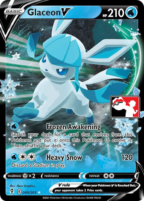 Glaceon V (040/203) [Prize Pack Series One] | Enigma On Main