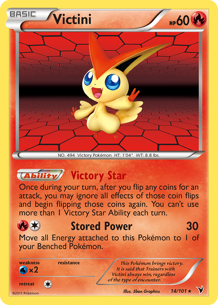 Victini (14/101) [Black & White: Noble Victories] | Enigma On Main