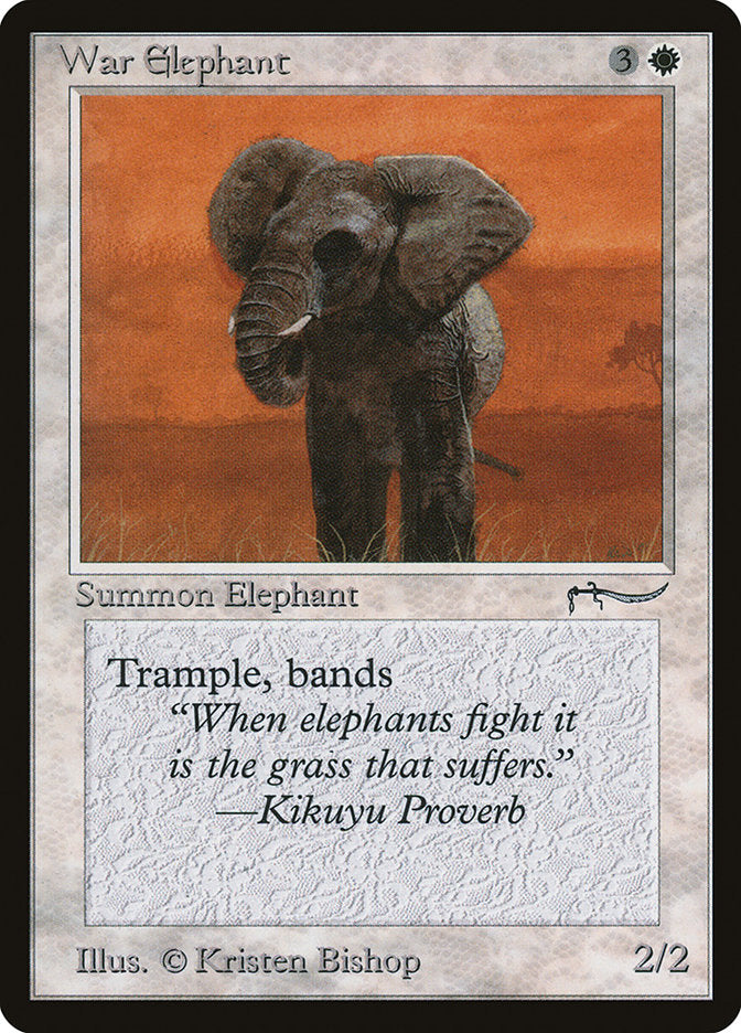 War Elephant (Dark Mana Cost) [Arabian Nights] | Enigma On Main