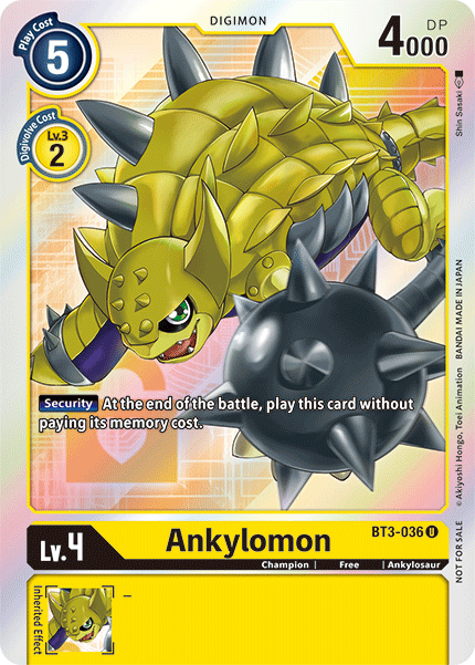 Ankylomon [BT3-036] (Buy-A-Box Promo) [Release Special Booster Ver.1.5 Promos] | Enigma On Main