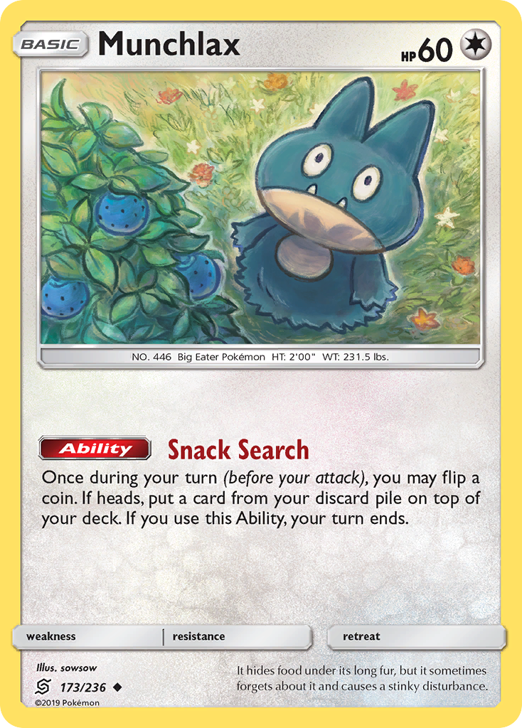 Munchlax (173/236) [Sun & Moon: Unified Minds] | Enigma On Main