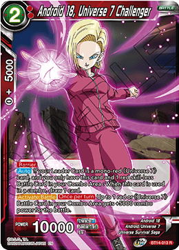 Android 18, Universe 7 Challenger (BT14-013) [Cross Spirits] | Enigma On Main