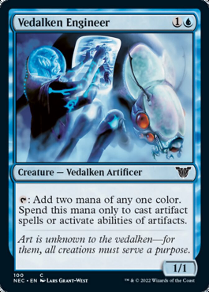 Vedalken Engineer [Kamigawa: Neon Dynasty Commander] | Enigma On Main