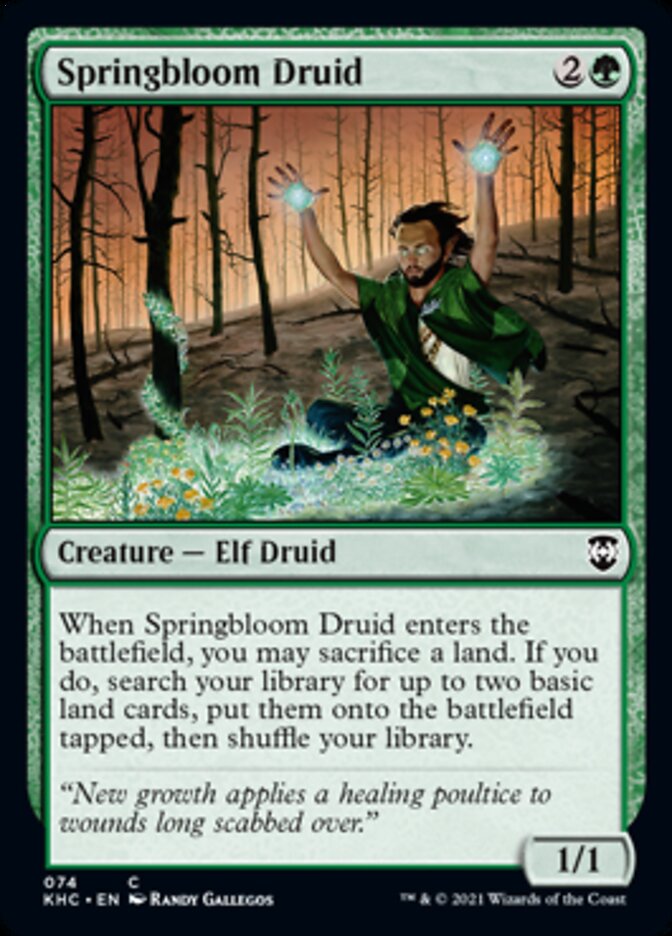 Springbloom Druid [Kaldheim Commander] | Enigma On Main