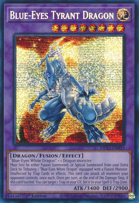 Blue-Eyes Tyrant Dragon [MP23-EN019] Prismatic Secret Rare | Enigma On Main