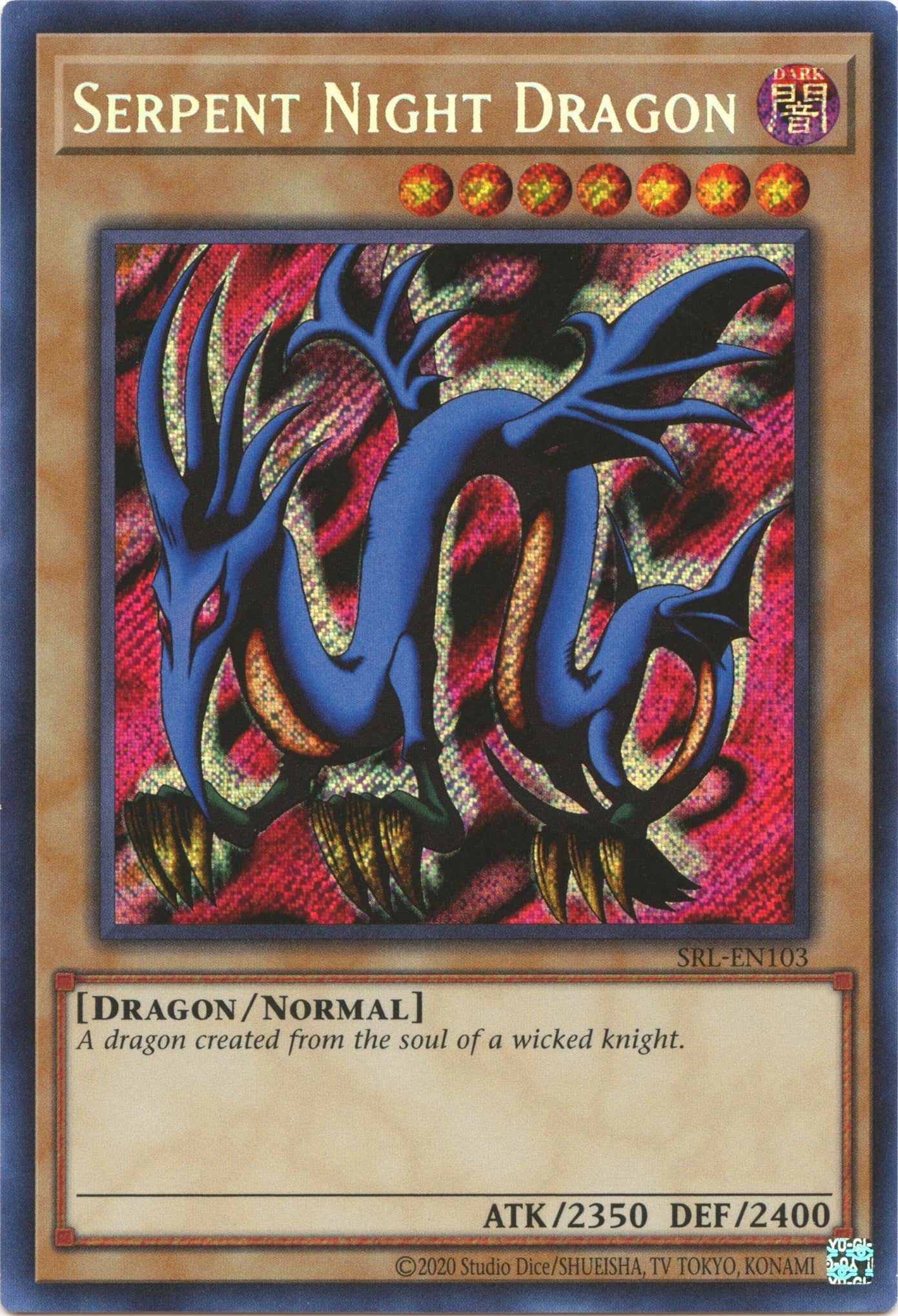 Serpent Night Dragon (25th Anniversary) [SRL-EN103] Secret Rare | Enigma On Main