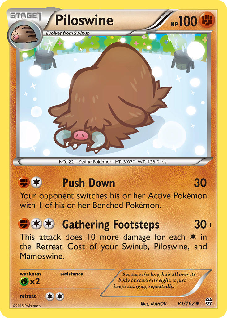 Piloswine (81/162) [XY: BREAKthrough] | Enigma On Main