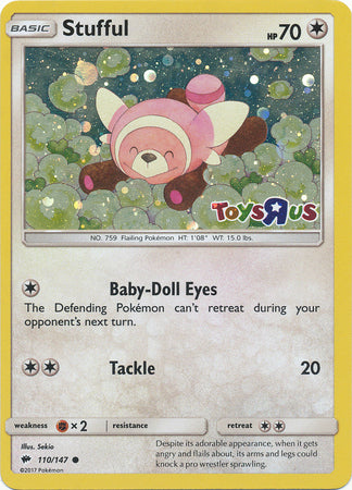 Stufful (110/147) (Toys R Us Promo) [Sun & Moon: Burning Shadows] | Enigma On Main