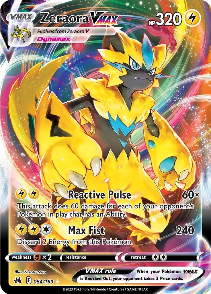 Zeraora VMAX (054/159) [Sword & Shield: Crown Zenith] | Enigma On Main