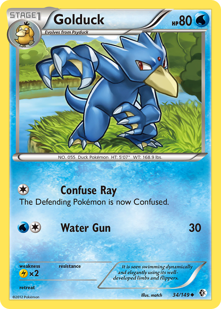 Golduck (34/149) [Black & White: Boundaries Crossed] | Enigma On Main