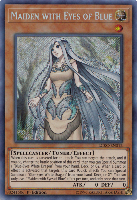 Maiden with Eyes of Blue [LCKC-EN012] Secret Rare | Enigma On Main