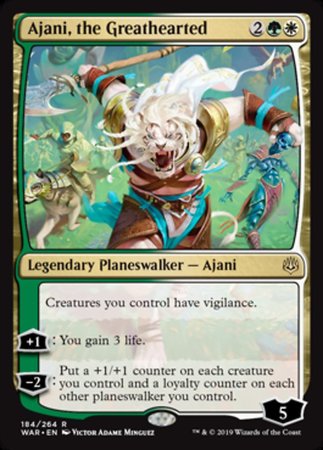 Ajani, the Greathearted [War of the Spark] | Enigma On Main