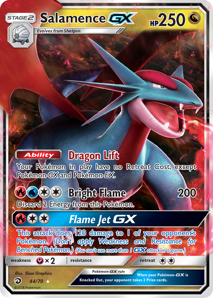 Salamence GX (44/70) [Sun & Moon: Dragon Majesty] | Enigma On Main