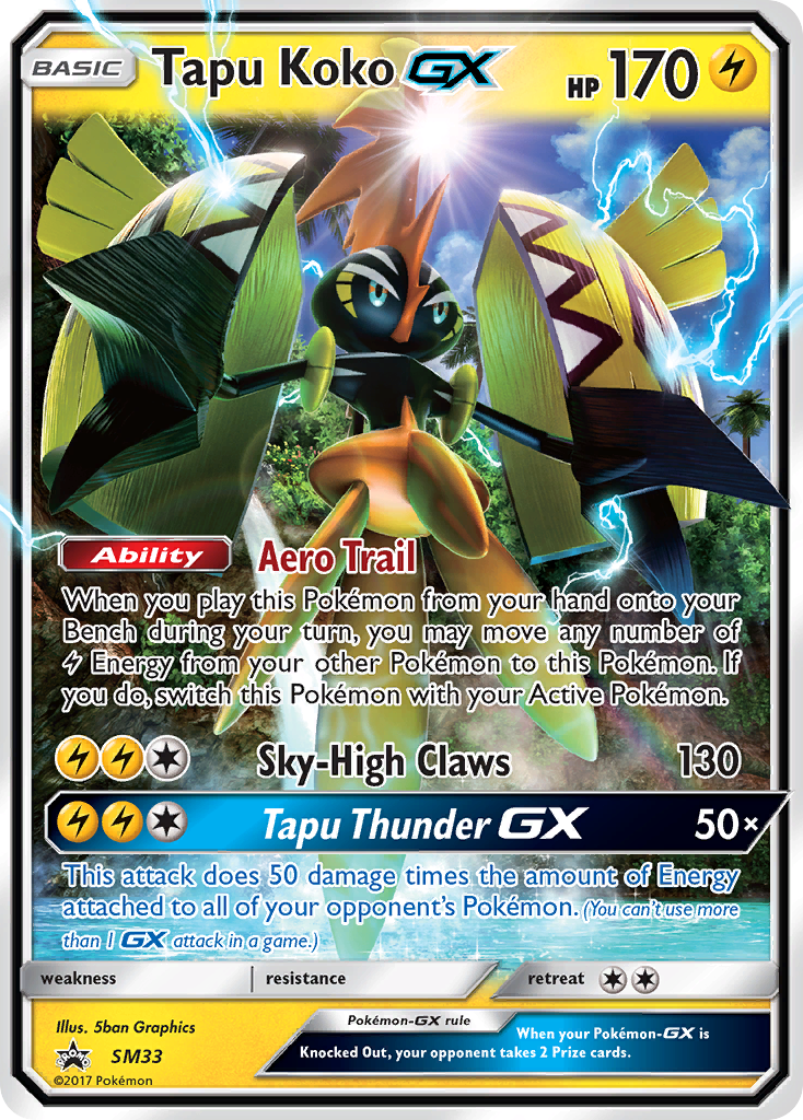 Tapu Koko GX (SM33) [Sun & Moon: Black Star Promos] | Enigma On Main