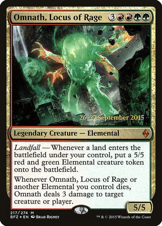 Omnath, Locus of Rage [Battle for Zendikar Promos] | Enigma On Main