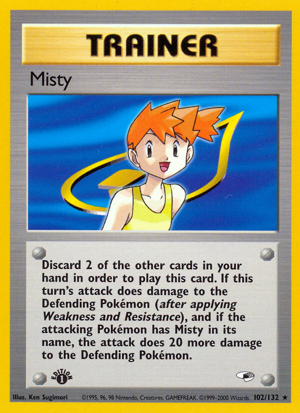 Misty (102/132) [Gym Heroes 1st Edition] | Enigma On Main