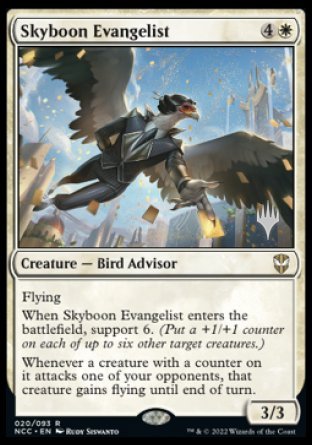 Skyboon Evangelist (Promo Pack) [Streets of New Capenna Commander Promos] | Enigma On Main