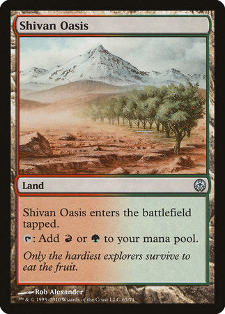 Shivan Oasis [Duel Decks: Phyrexia vs. the Coalition] | Enigma On Main