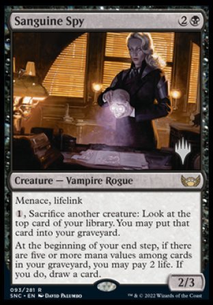 Sanguine Spy (Promo Pack) [Streets of New Capenna Promos] | Enigma On Main