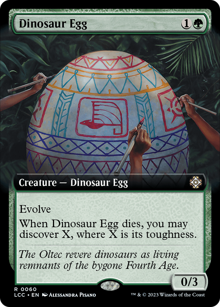 Dinosaur Egg (Extended Art) [The Lost Caverns of Ixalan Commander] | Enigma On Main