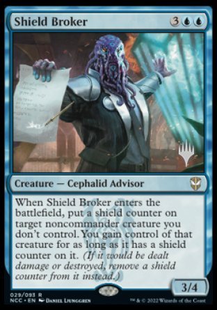 Shield Broker (Promo Pack) [Streets of New Capenna Commander Promos] | Enigma On Main