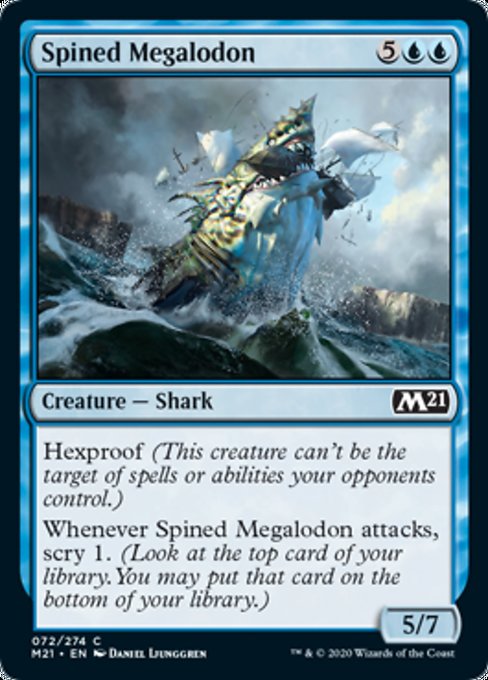 Spined Megalodon [Core Set 2021] | Enigma On Main