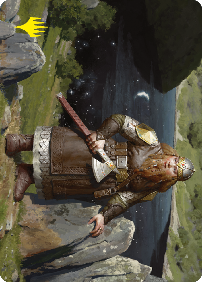 Mirrormere Guardian Art Card (Gold-Stamped Signature) [The Lord of the Rings: Tales of Middle-earth Art Series] | Enigma On Main