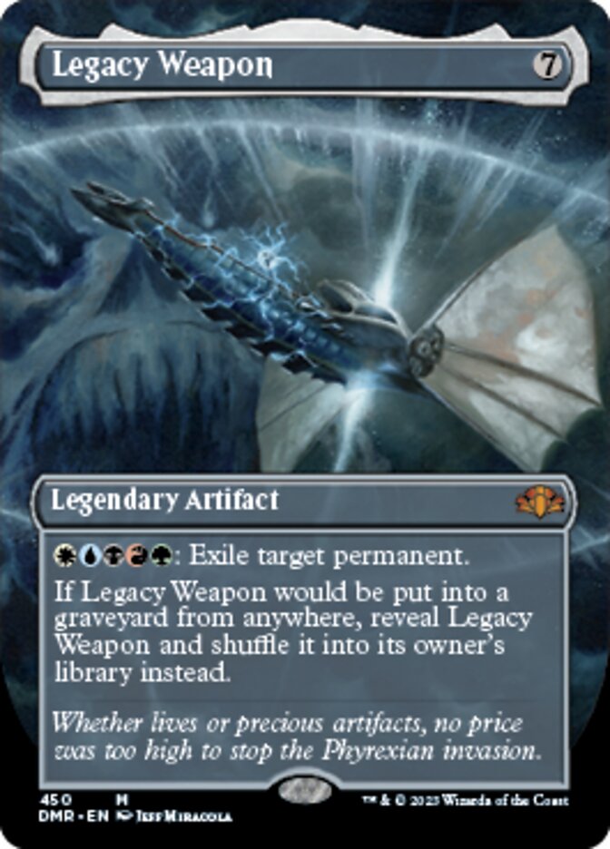 Legacy Weapon (Borderless Alternate Art) [Dominaria Remastered] | Enigma On Main