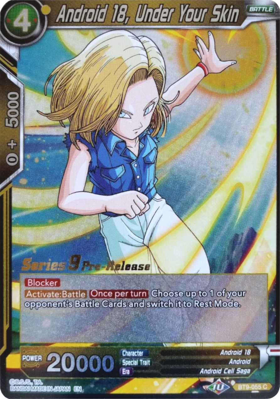 Android 18, Under Your Skin (BT9-055) [Universal Onslaught Prerelease Promos] | Enigma On Main