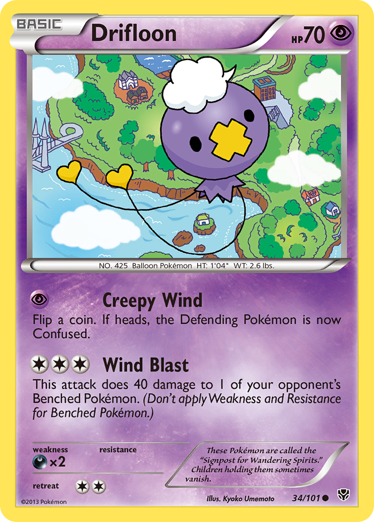 Drifloon (34/101) [Black & White: Plasma Blast] | Enigma On Main